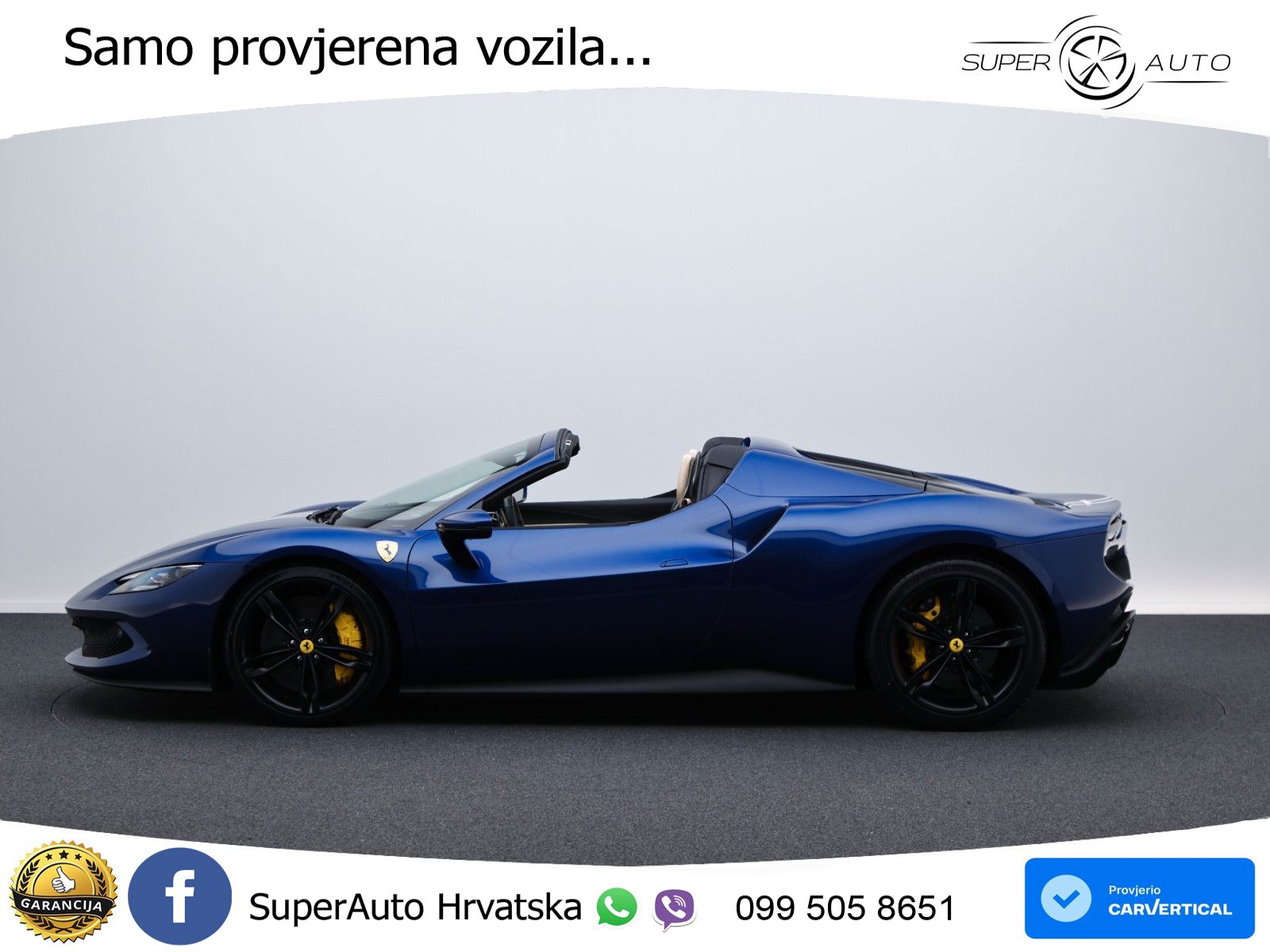 Ferrari 296 GTS 3.0 V6 (830 KS) F1 DCT LED+GR SJED+ACC