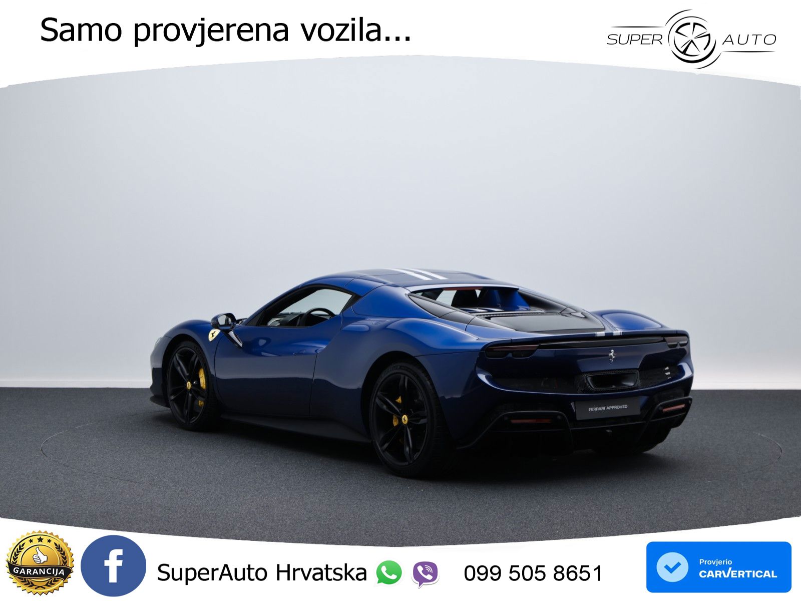 Ferrari 296 GTS 3.0 V6 (830 KS) F1 DCT LED+GR SJED+ACC