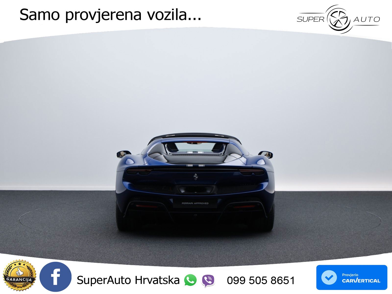 Ferrari 296 GTS 3.0 V6 (830 KS) F1 DCT LED+GR SJED+ACC
