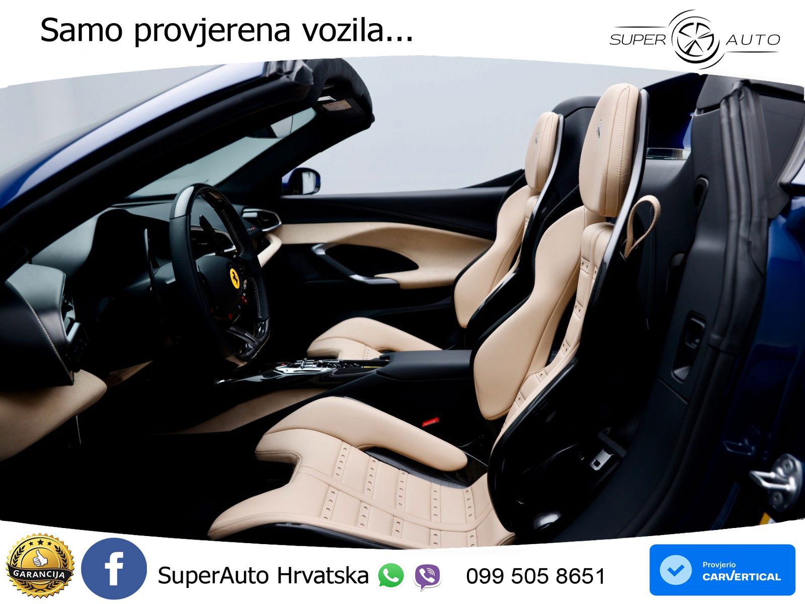 Ferrari 296 GTS 3.0 V6 (830 KS) F1 DCT LED+GR SJED+ACC