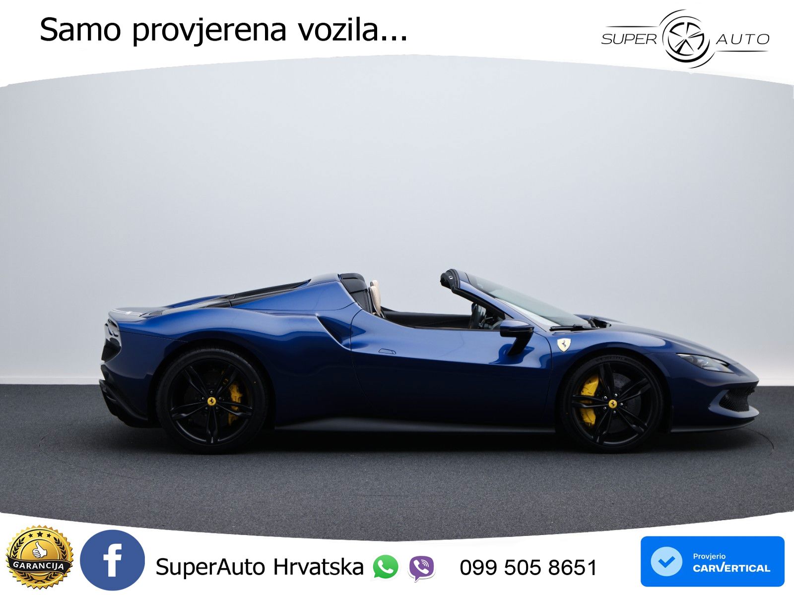 Ferrari 296 GTS 3.0 V6 (830 KS) F1 DCT LED+GR SJED+ACC