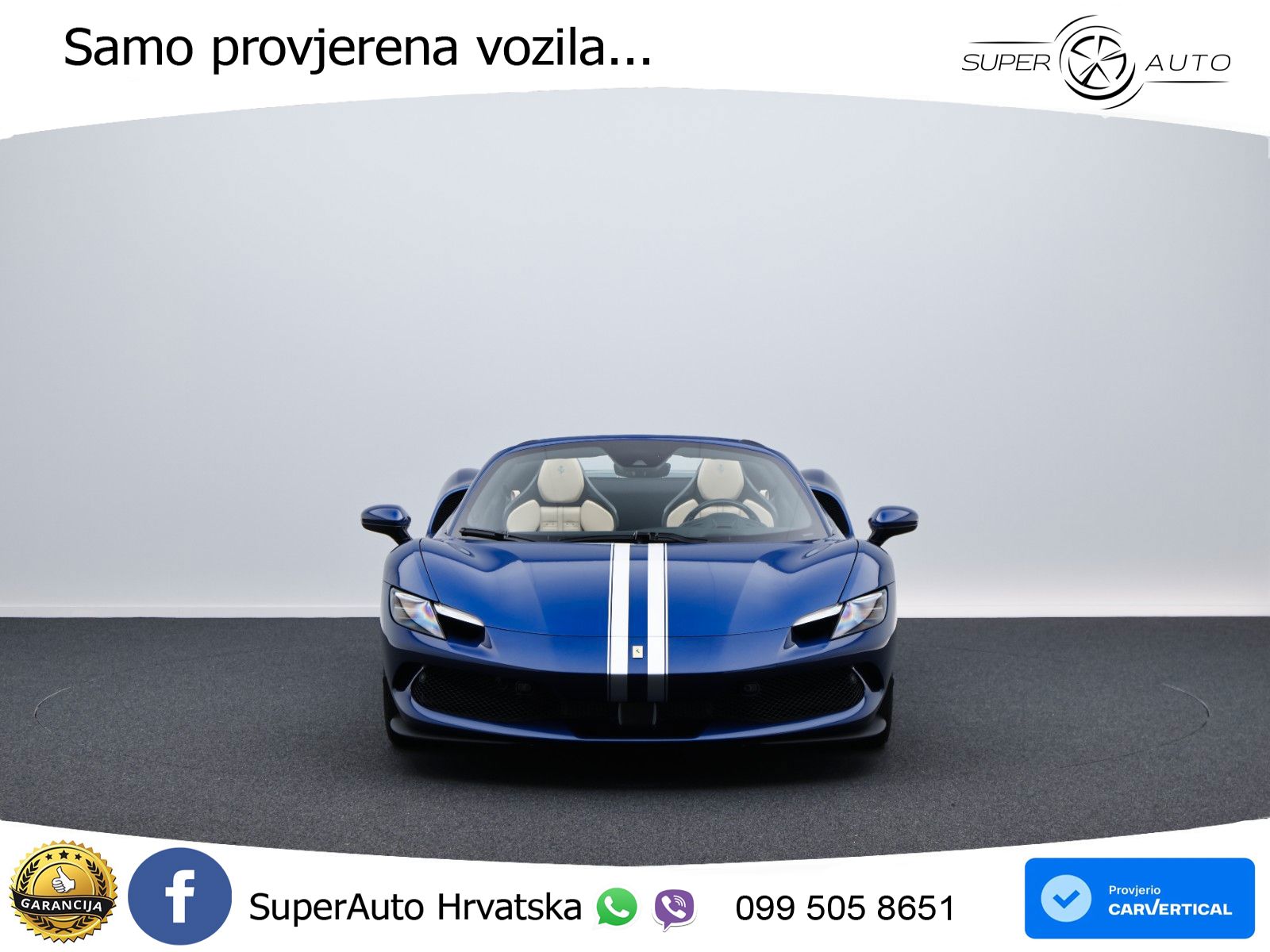 Ferrari 296 GTS 3.0 V6 (830 KS) F1 DCT LED+GR SJED+ACC