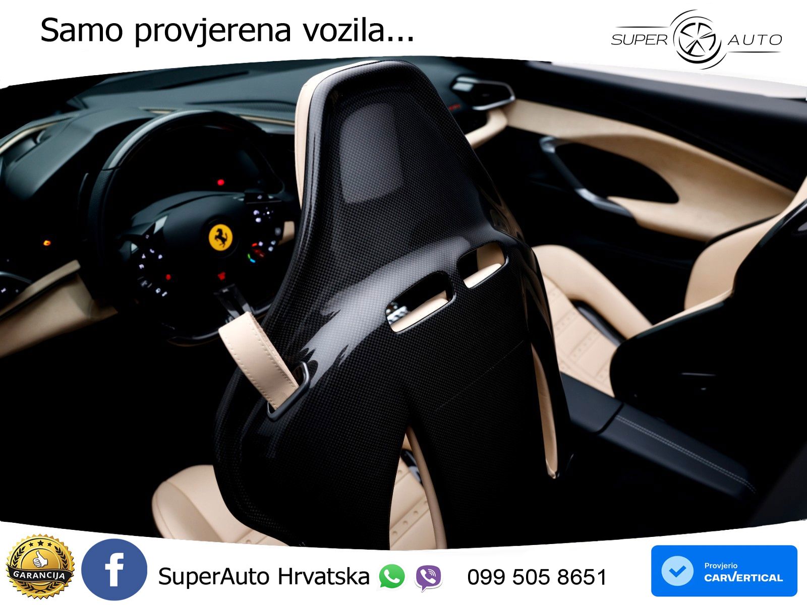 Ferrari 296 GTS 3.0 V6 (830 KS) F1 DCT LED+GR SJED+ACC