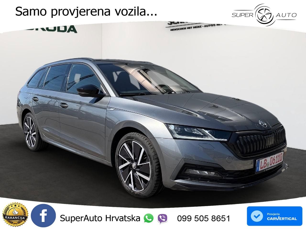 Škoda Octavia Combi 2.0 TDI (150 KS) DSG SportLine LED+GR SJED+ACC