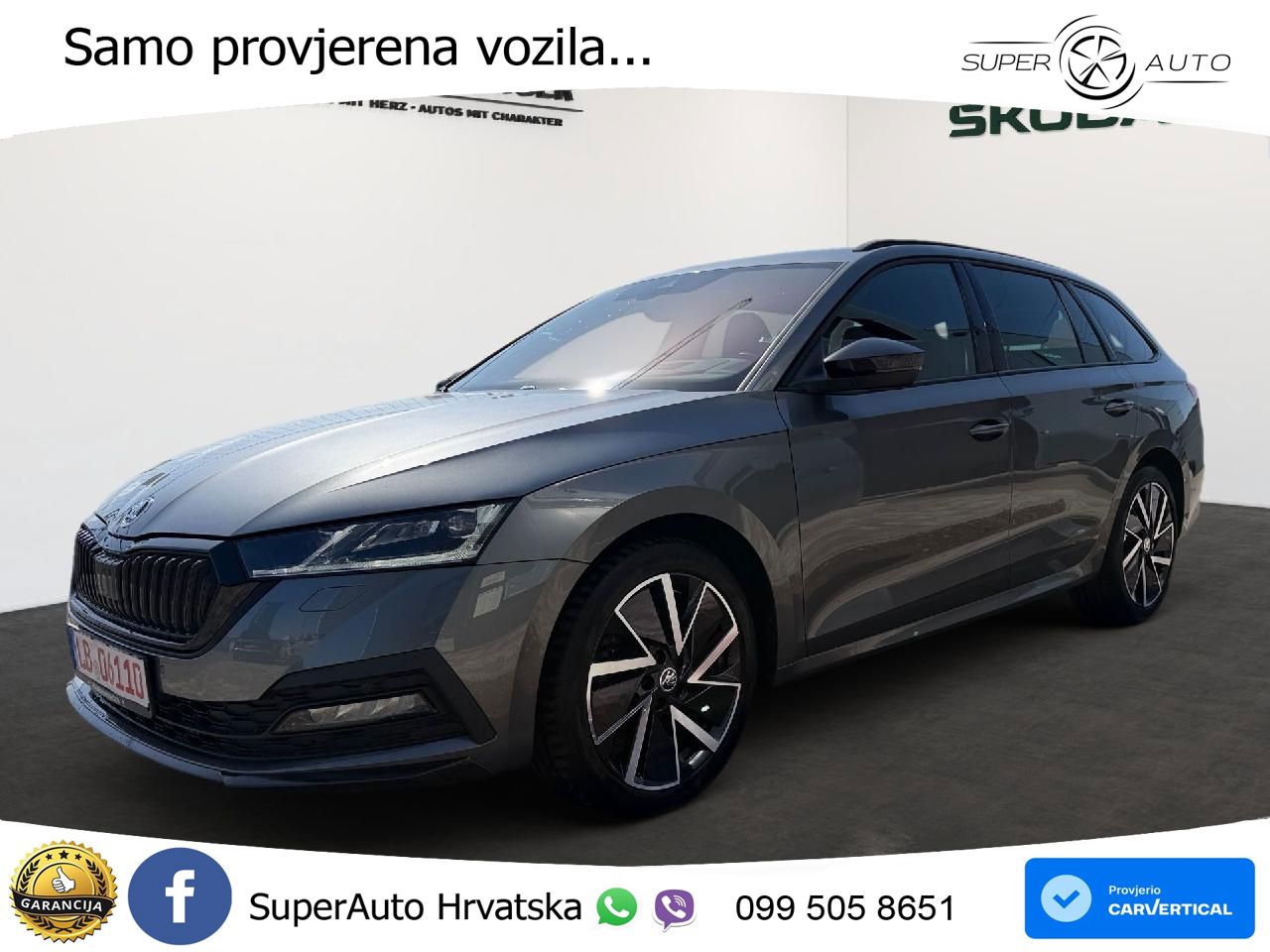 Škoda Octavia Combi 2.0 TDI (150 KS) DSG SportLine LED+GR SJED+ACC