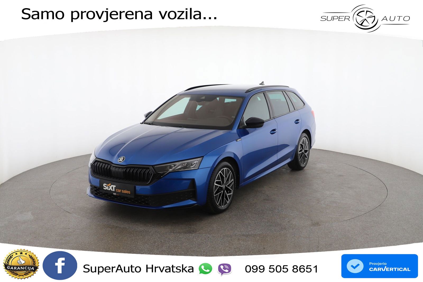 Škoda Octavia Combi 2.0 TDI (150 KS) DSG SportLine LED+GR SJED+ACC