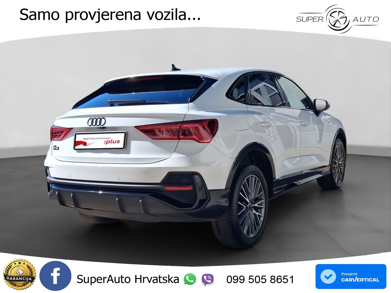 Audi Q3 Sportback 45 TFSIe (245 KS) S tronic S line LED+GR SJED+ACC