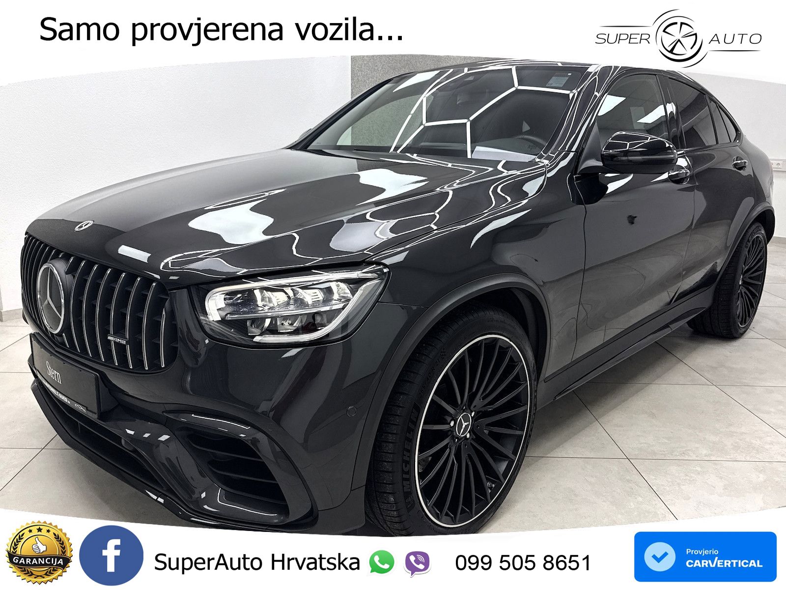 Mercedes GLC Coupe AMG 63 V8 (476 KS) 4MATIC+ MCT ZRAČNI+ACC+GR SJED+KAM