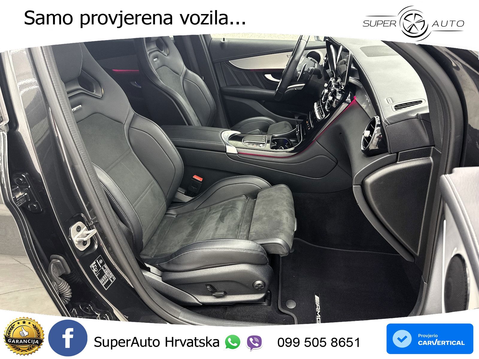 Mercedes GLC Coupe AMG 63 V8 (476 KS) 4MATIC+ MCT ZRAČNI+ACC+GR SJED+KAM