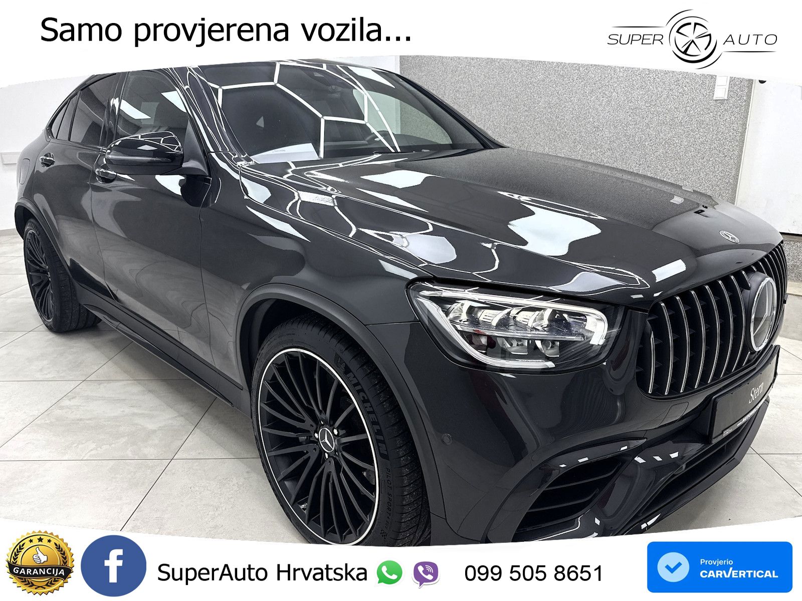 Mercedes GLC Coupe AMG 63 V8 (476 KS) 4MATIC+ MCT ZRAČNI+ACC+GR SJED+KAM