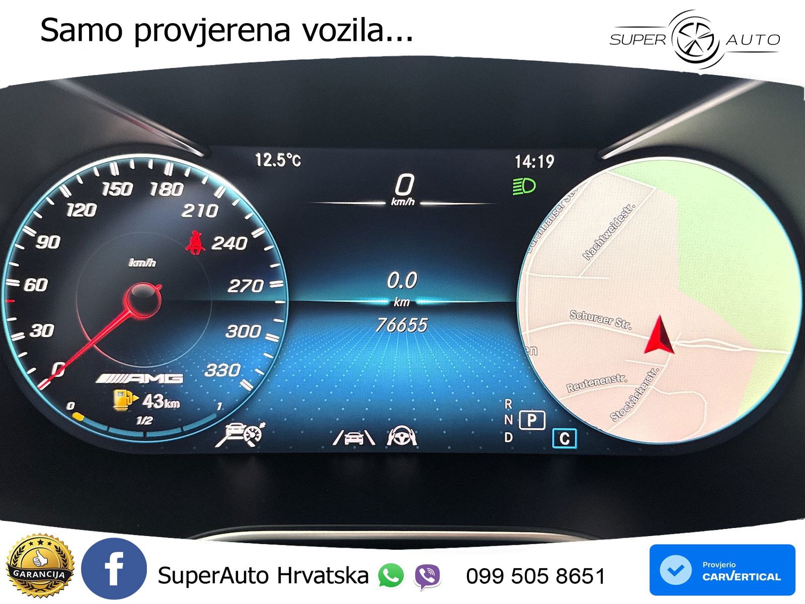 Mercedes GLC Coupe AMG 63 V8 (476 KS) 4MATIC+ MCT ZRAČNI+ACC+GR SJED+KAM