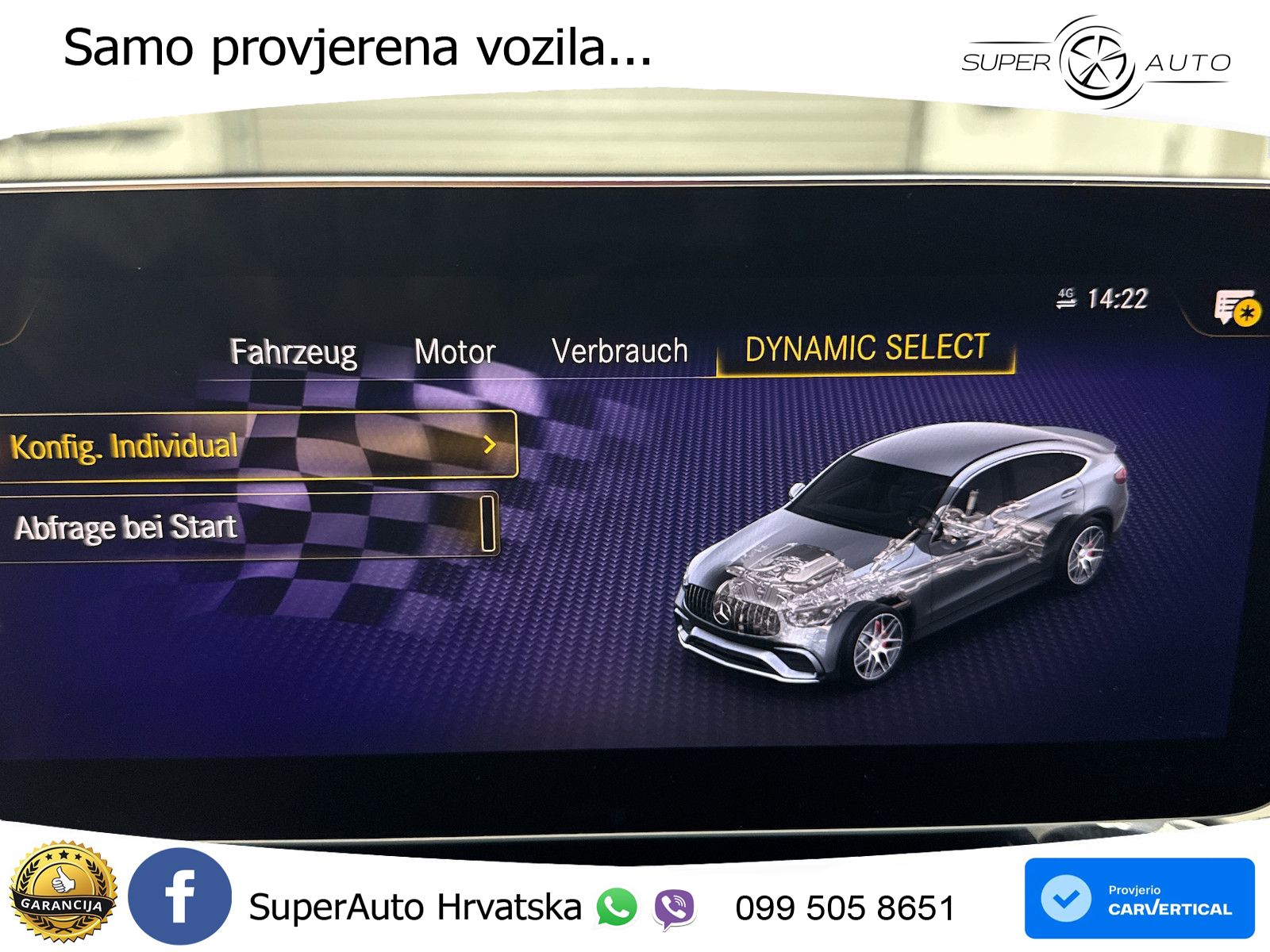 Mercedes GLC Coupe AMG 63 V8 (476 KS) 4MATIC+ MCT ZRAČNI+ACC+GR SJED+KAM