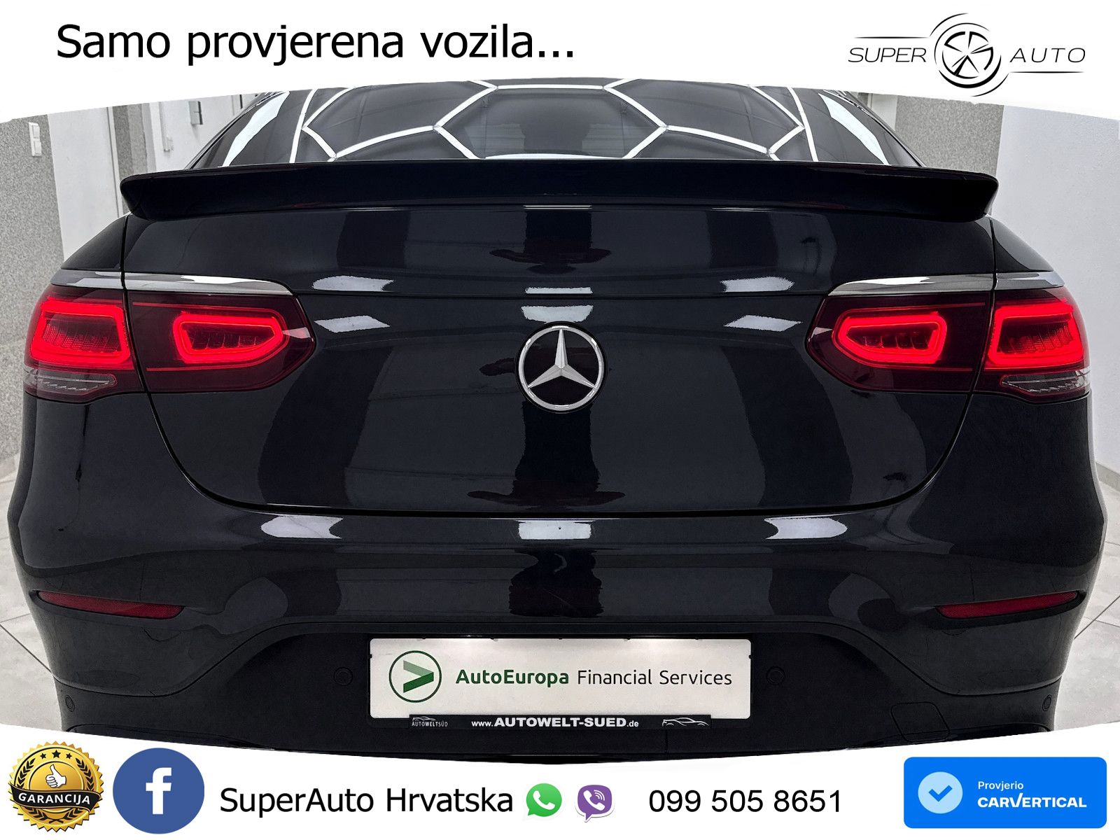Mercedes GLC Coupe AMG 63 V8 (476 KS) 4MATIC+ MCT ZRAČNI+ACC+GR SJED+KAM