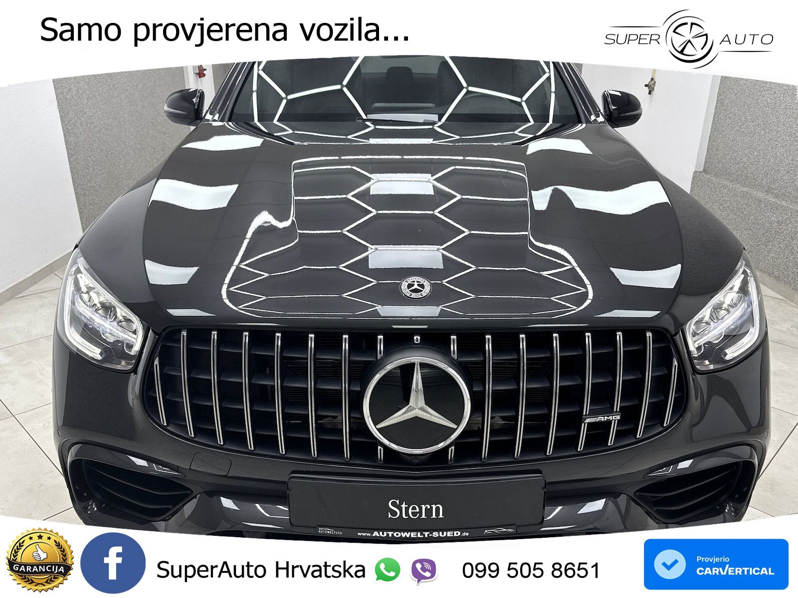 Mercedes GLC Coupe AMG 63 V8 (476 KS) 4MATIC+ MCT ZRAČNI+ACC+GR SJED+KAM