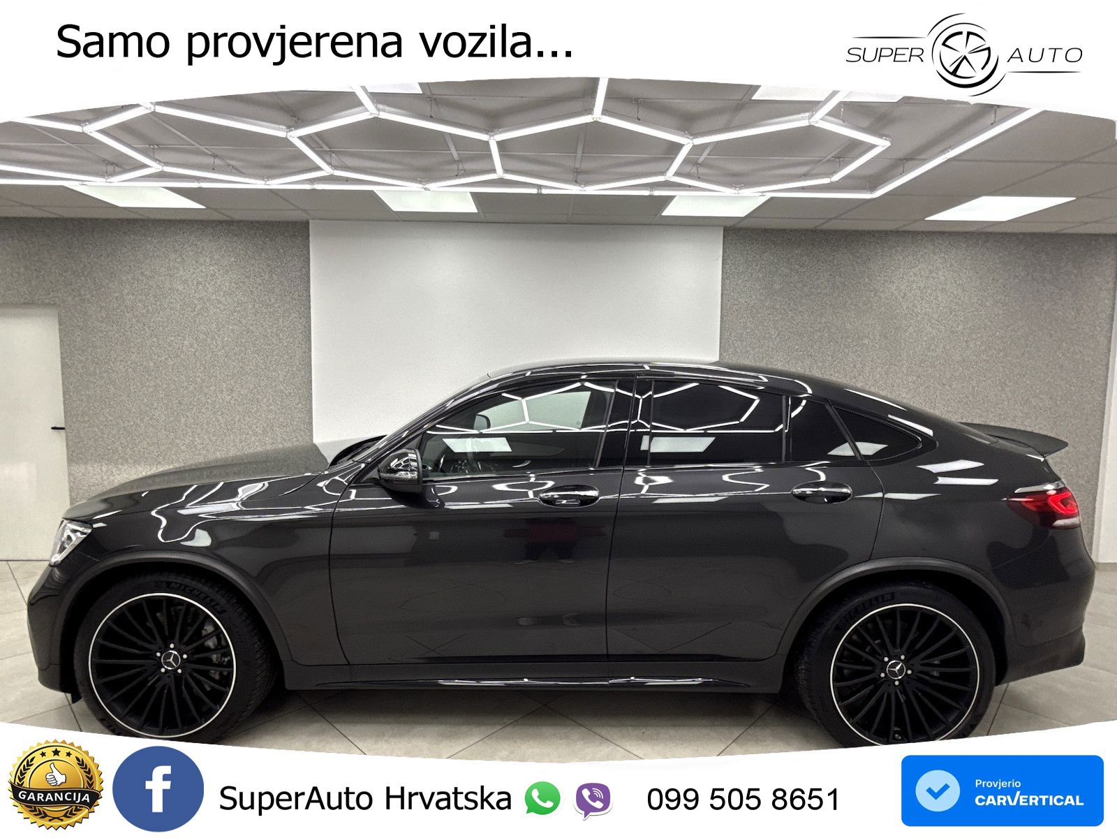 Mercedes GLC Coupe AMG 63 V8 (476 KS) 4MATIC+ MCT ZRAČNI+ACC+GR SJED+KAM