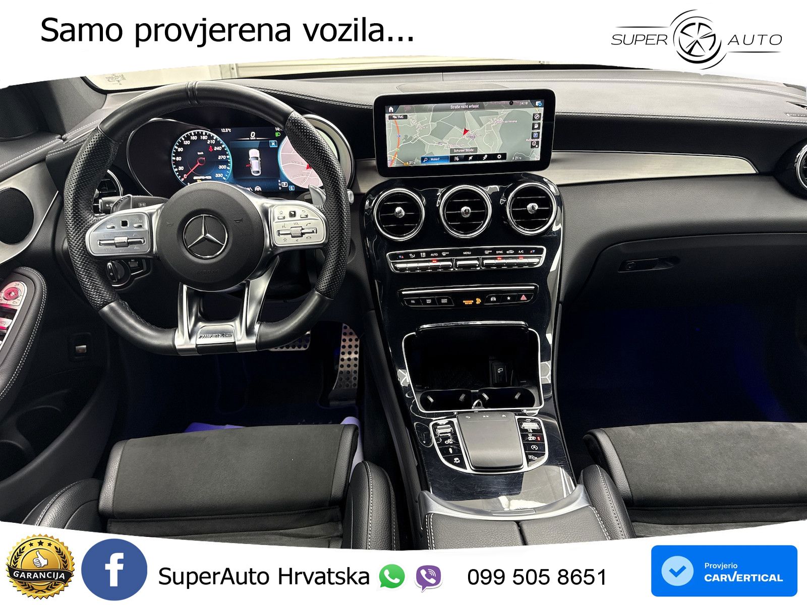 Mercedes GLC Coupe AMG 63 V8 (476 KS) 4MATIC+ MCT ZRAČNI+ACC+GR SJED+KAM