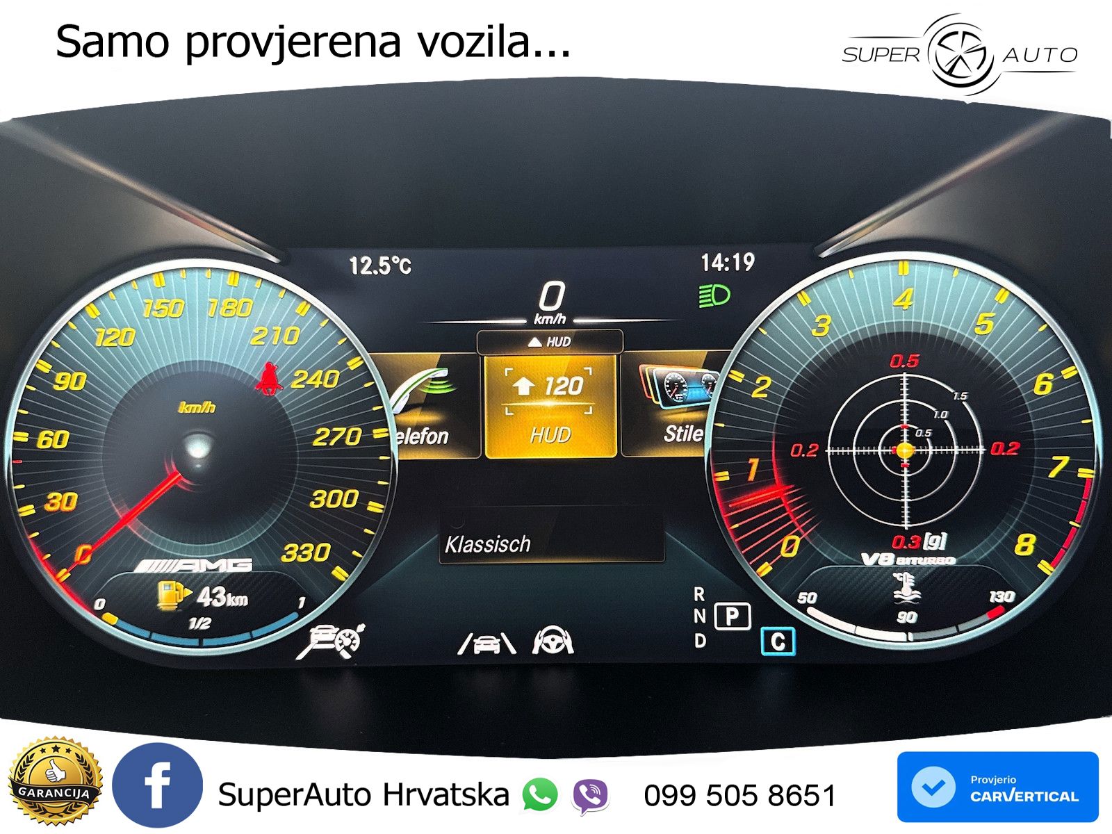 Mercedes GLC Coupe AMG 63 V8 (476 KS) 4MATIC+ MCT ZRAČNI+ACC+GR SJED+KAM