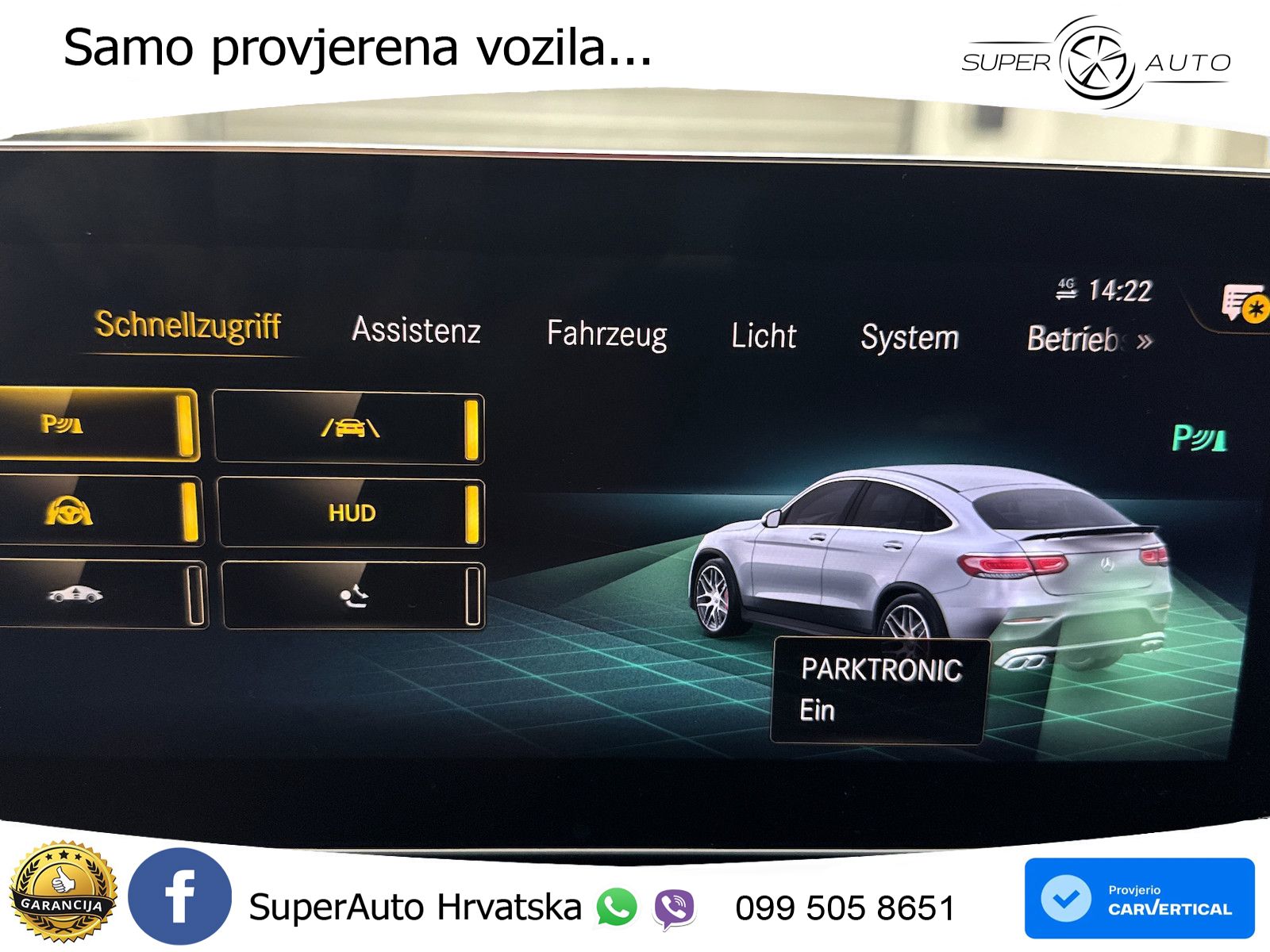 Mercedes GLC Coupe AMG 63 V8 (476 KS) 4MATIC+ MCT ZRAČNI+ACC+GR SJED+KAM