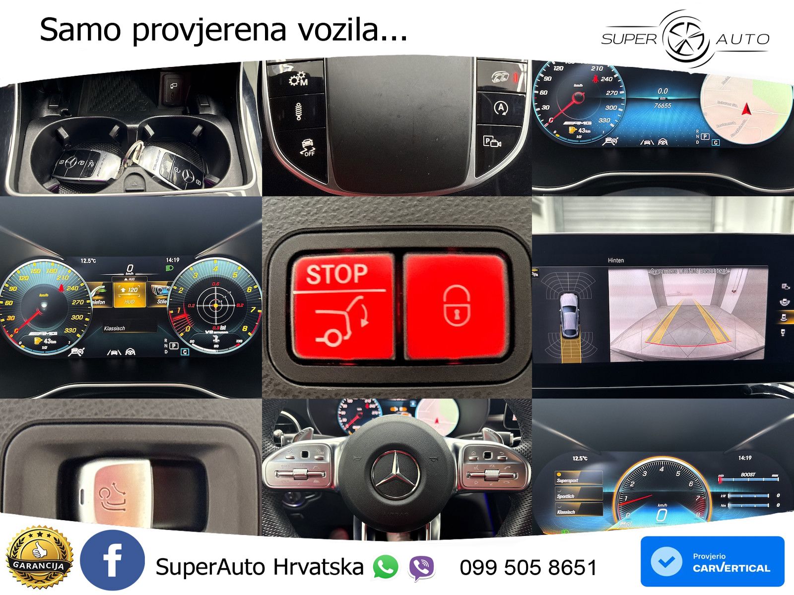 Mercedes GLC Coupe AMG 63 V8 (476 KS) 4MATIC+ MCT ZRAČNI+ACC+GR SJED+KAM