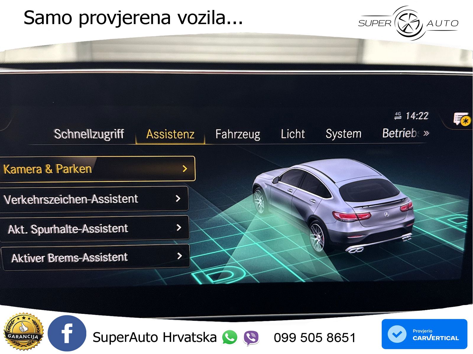 Mercedes GLC Coupe AMG 63 V8 (476 KS) 4MATIC+ MCT ZRAČNI+ACC+GR SJED+KAM