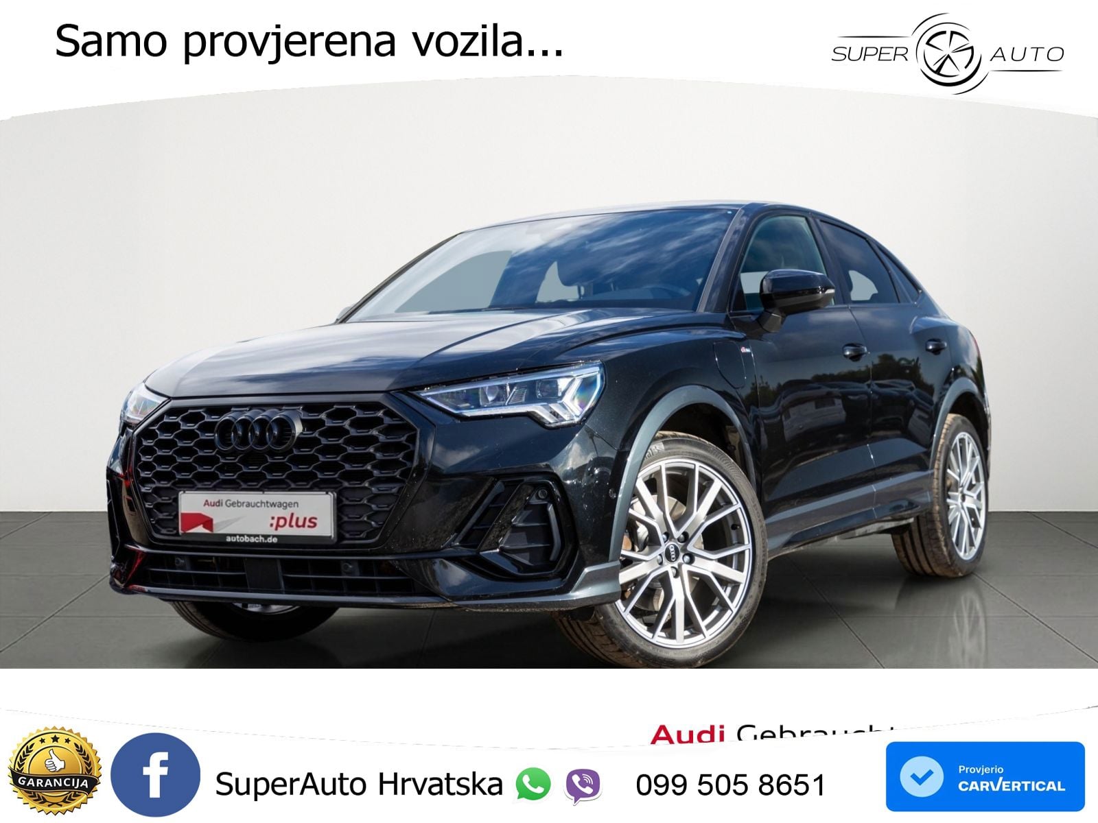 Audi Q3 Sportback 45 TFSIe (245 KS) S tronic S line LED+GR SJED+ACC