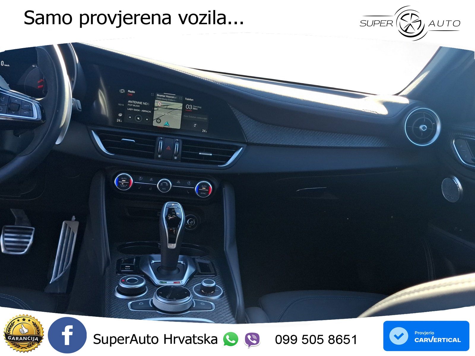 Alfa Romeo Giulia Quadrifoglio 2.9 V6 Bi-Turbo (520 KS) Automatic LED+GR SJED+ACC