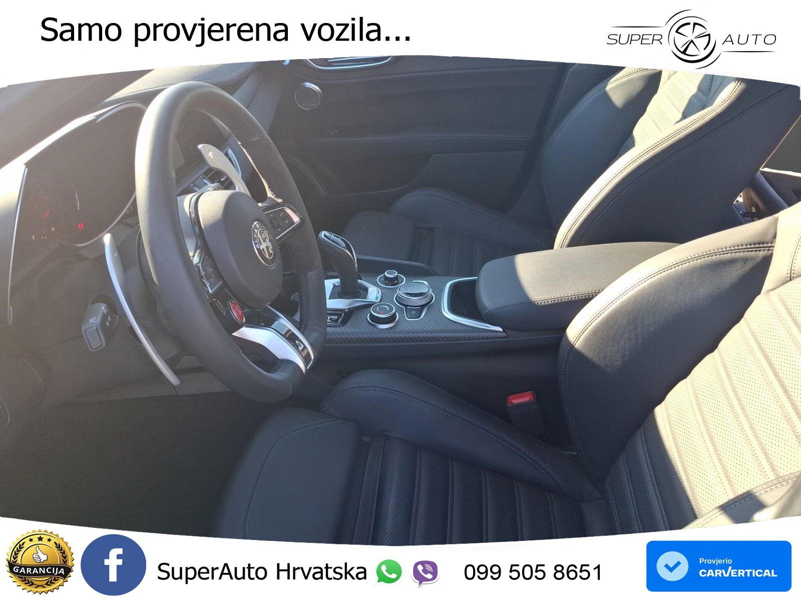 Alfa Romeo Giulia Quadrifoglio 2.9 V6 Bi-Turbo (520 KS) Automatic LED+GR SJED+ACC