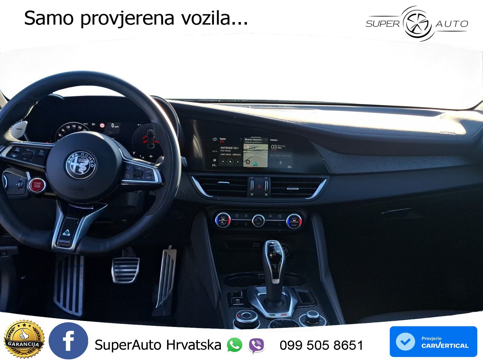 Alfa Romeo Giulia Quadrifoglio 2.9 V6 Bi-Turbo (520 KS) Automatic LED+GR SJED+ACC