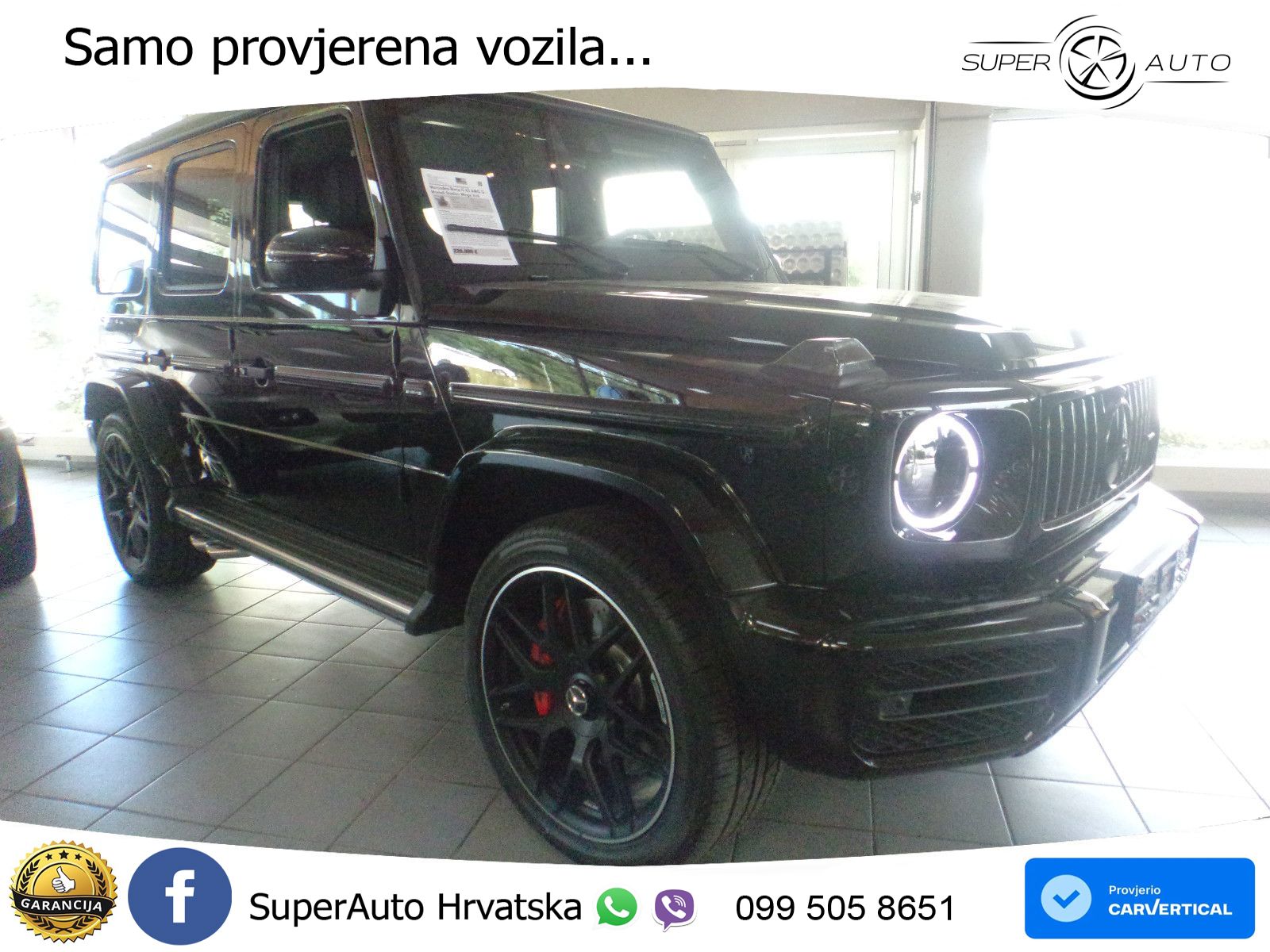 Mercedes AMG G 63 Long V8 (585 KS) 4MATIC 9G-TRONIC AMG SPEEDSHIFT TCT LED+GR SJED+ACC