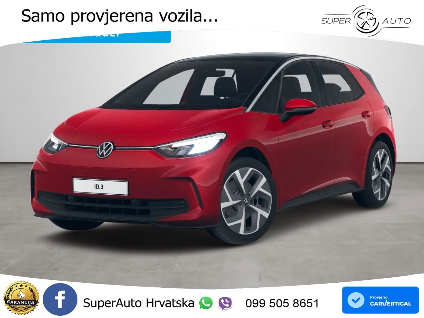 Volkswagen ID.3 Pro 62 kWh (204 KS) LED+GR SJED+ACC