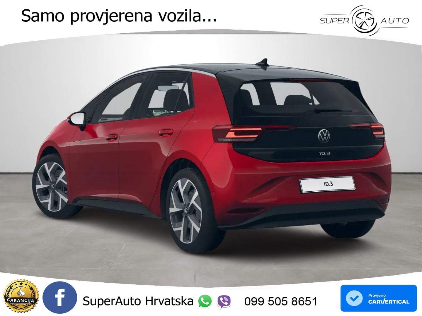 Volkswagen ID.3 Pro 62 kWh (204 KS) LED+GR SJED+ACC