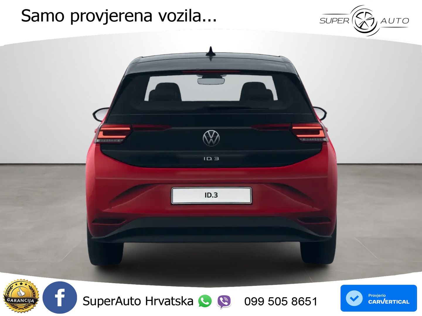 Volkswagen ID.3 Pro 62 kWh (204 KS) LED+GR SJED+ACC