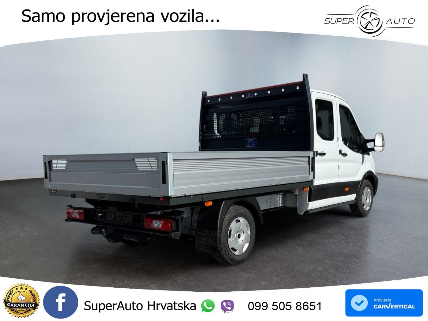 Ford Transit Pritsche DoKa Trend 350 L3 AHK*SHZ*CAM*P 165 KS