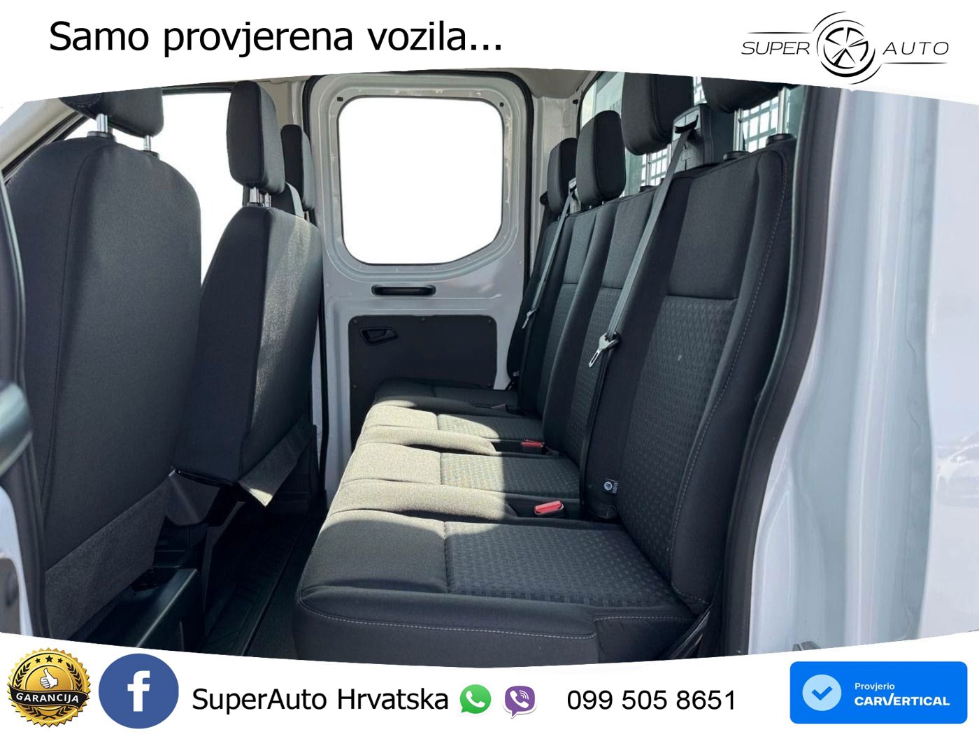 Ford Transit Pritsche DoKa Trend 350 L3 AHK*SHZ*CAM*P 165 KS