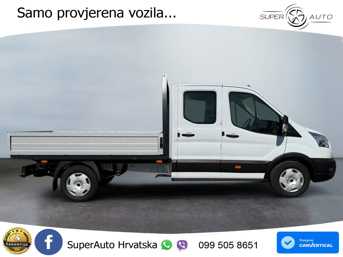 Ford Transit Pritsche DoKa Trend 350 L3 AHK*SHZ*CAM*P 165 KS