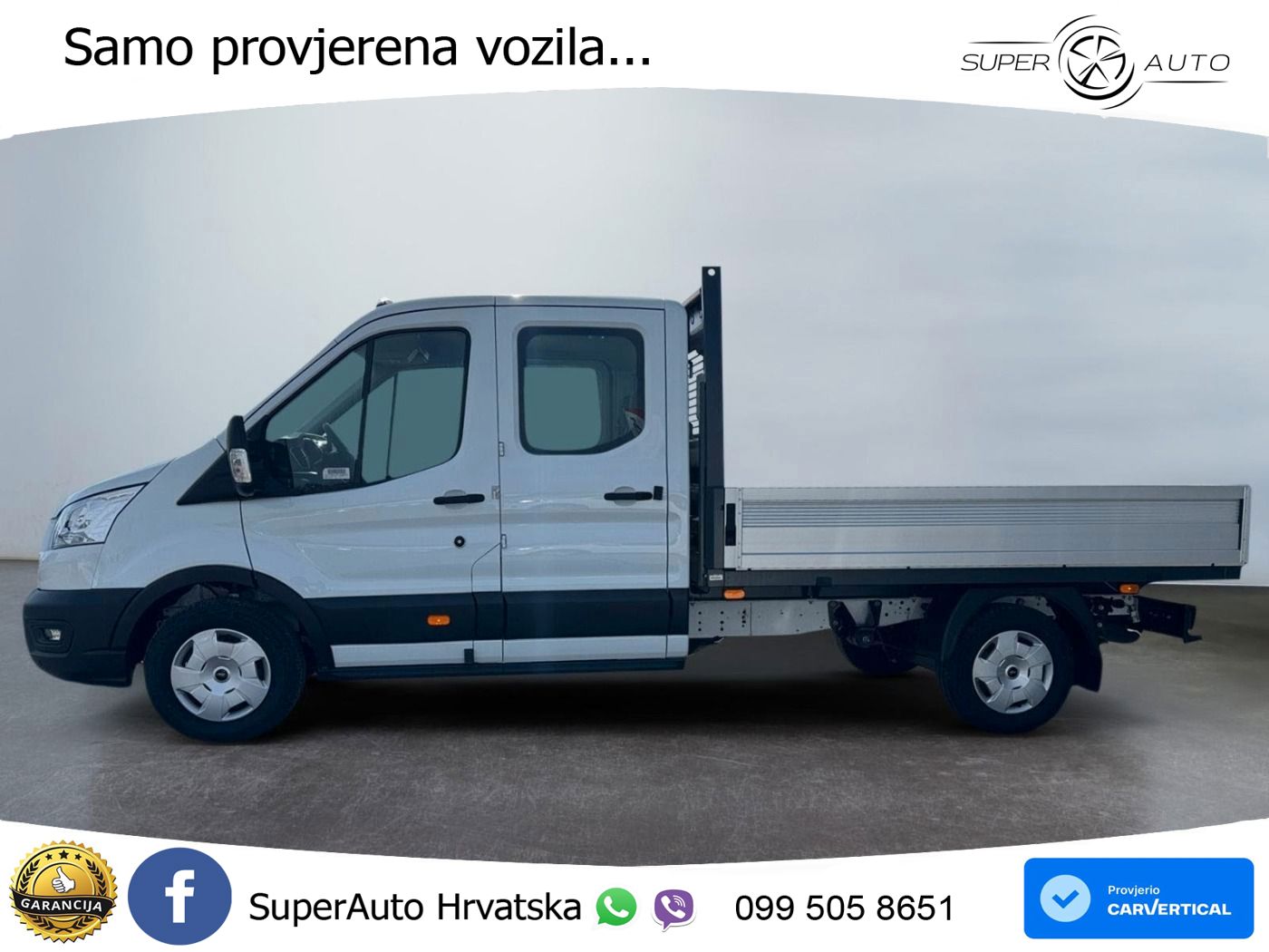 Ford Transit Pritsche DoKa Trend 350 L3 AHK*SHZ*CAM*P 165 KS