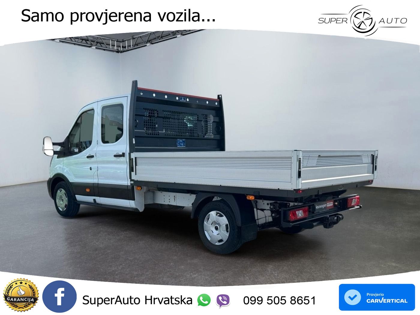 Ford Transit Pritsche DoKa Trend 350 L3 AHK*SHZ*CAM*P 165 KS