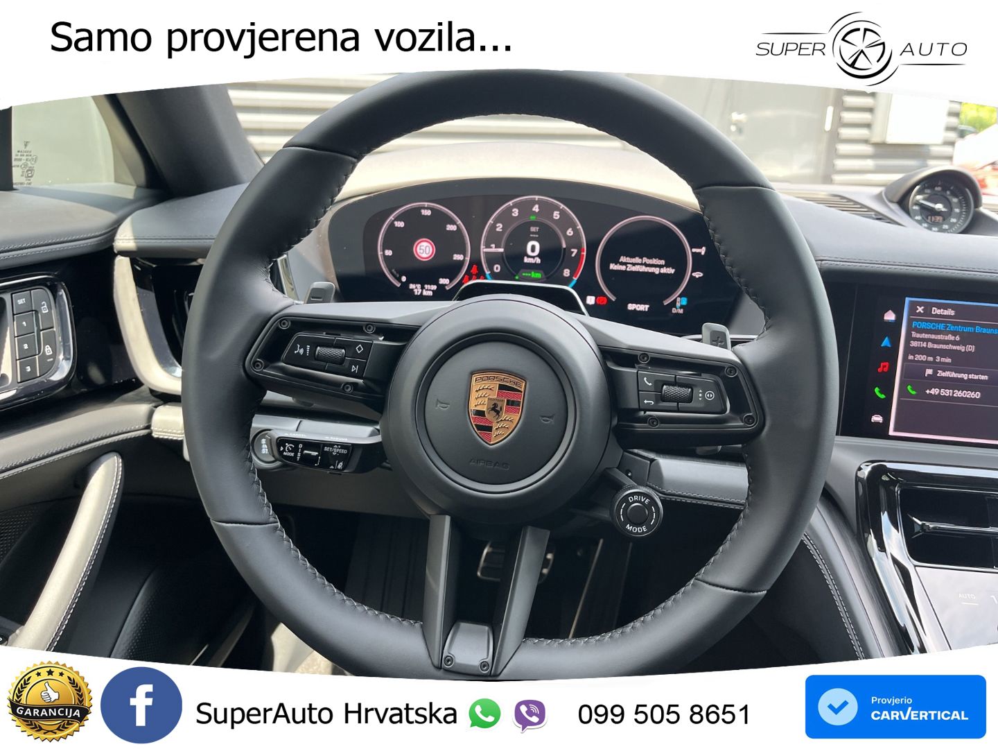 Porsche Panamera 4 2.9 V6 (470 KS) E-Hybrid PDK ZRAČNI+ACC+GR SJED+KAM