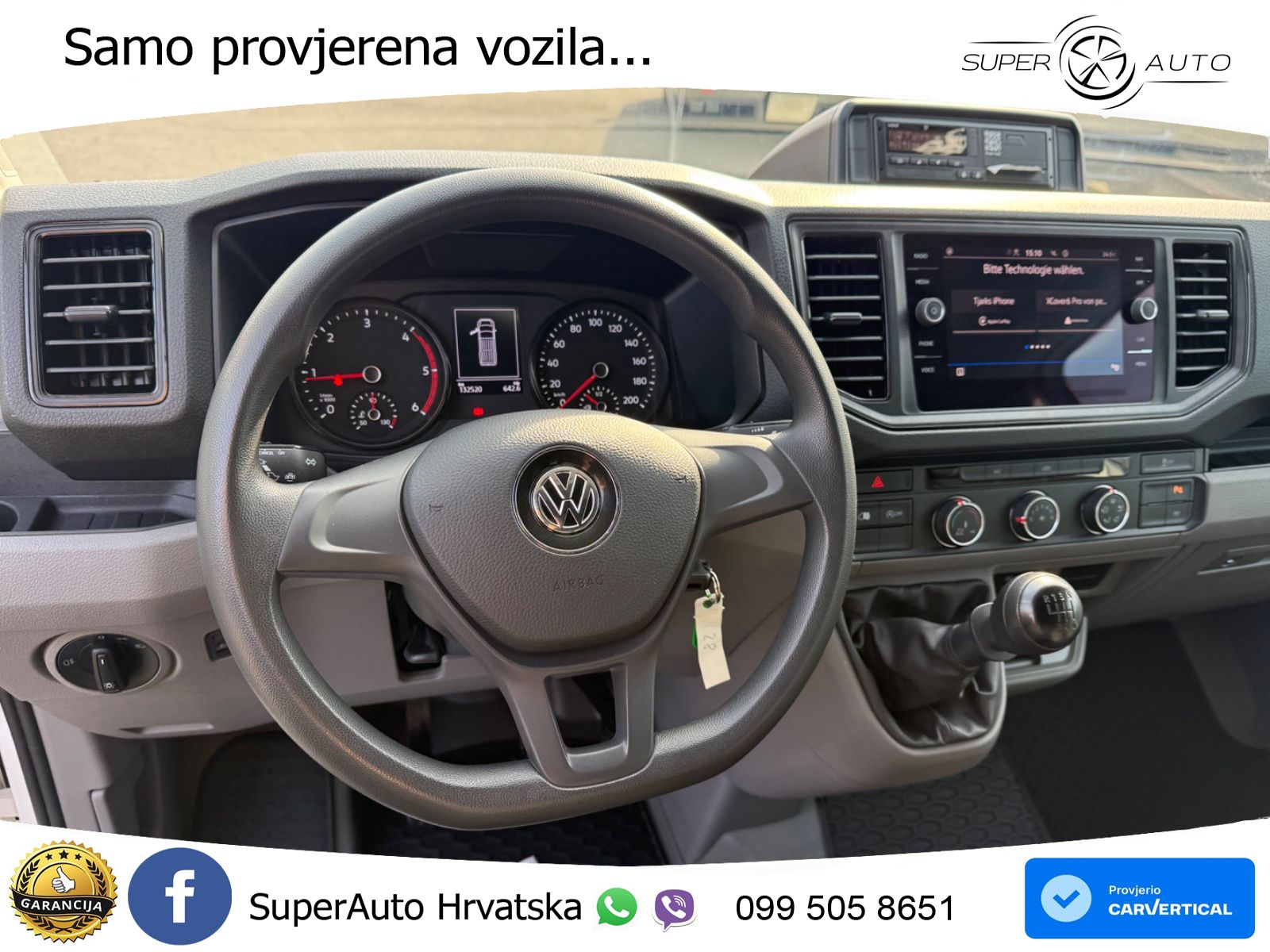 Volkswagen Crafter Kasten 35 lang Hoch*CAM*PDC*FSP*AHK 3,5T 140 KS