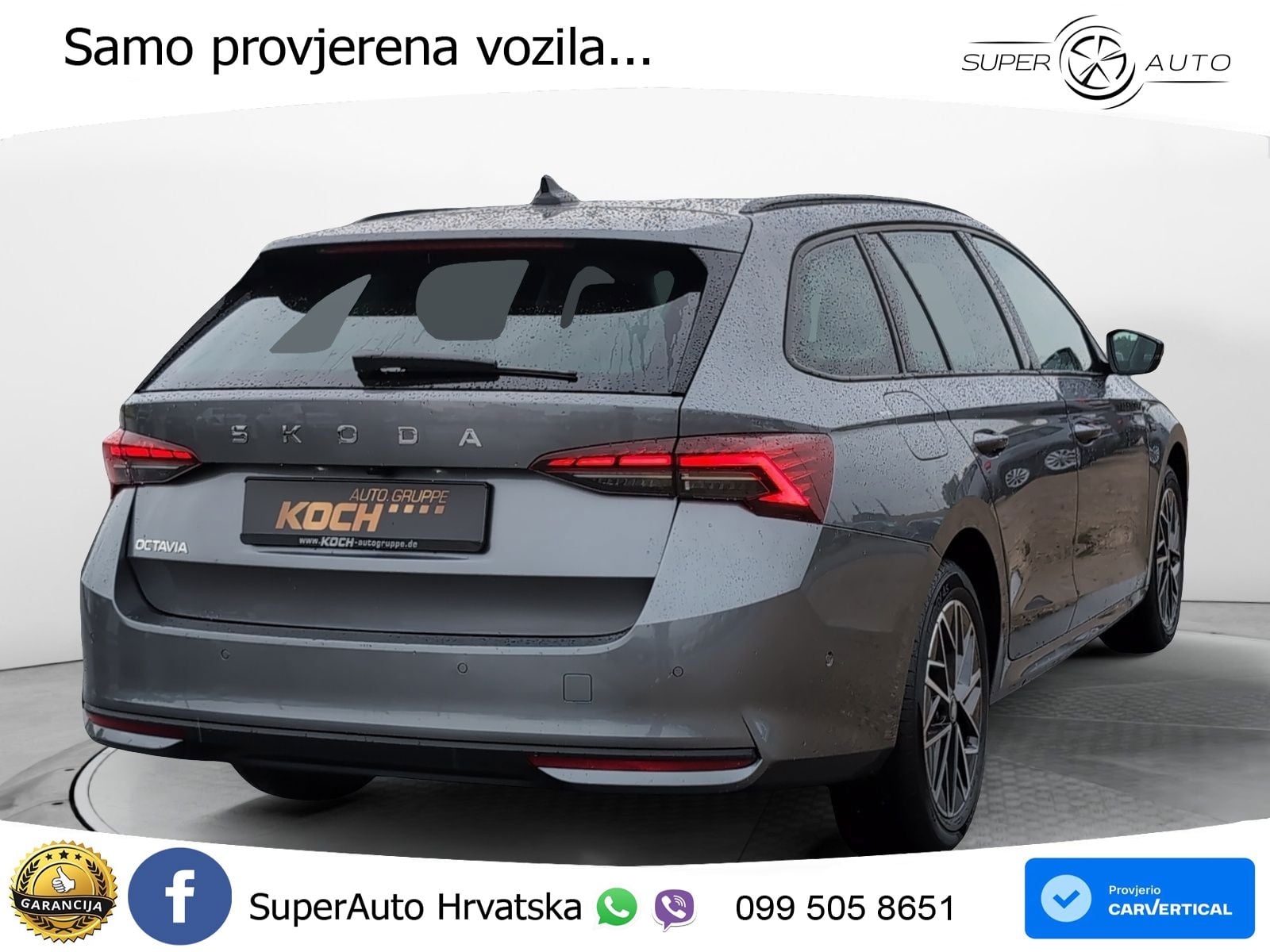 Škoda Octavia Combi 2.0 TDI (150 KS) DSG LED+GR SJED+ACC