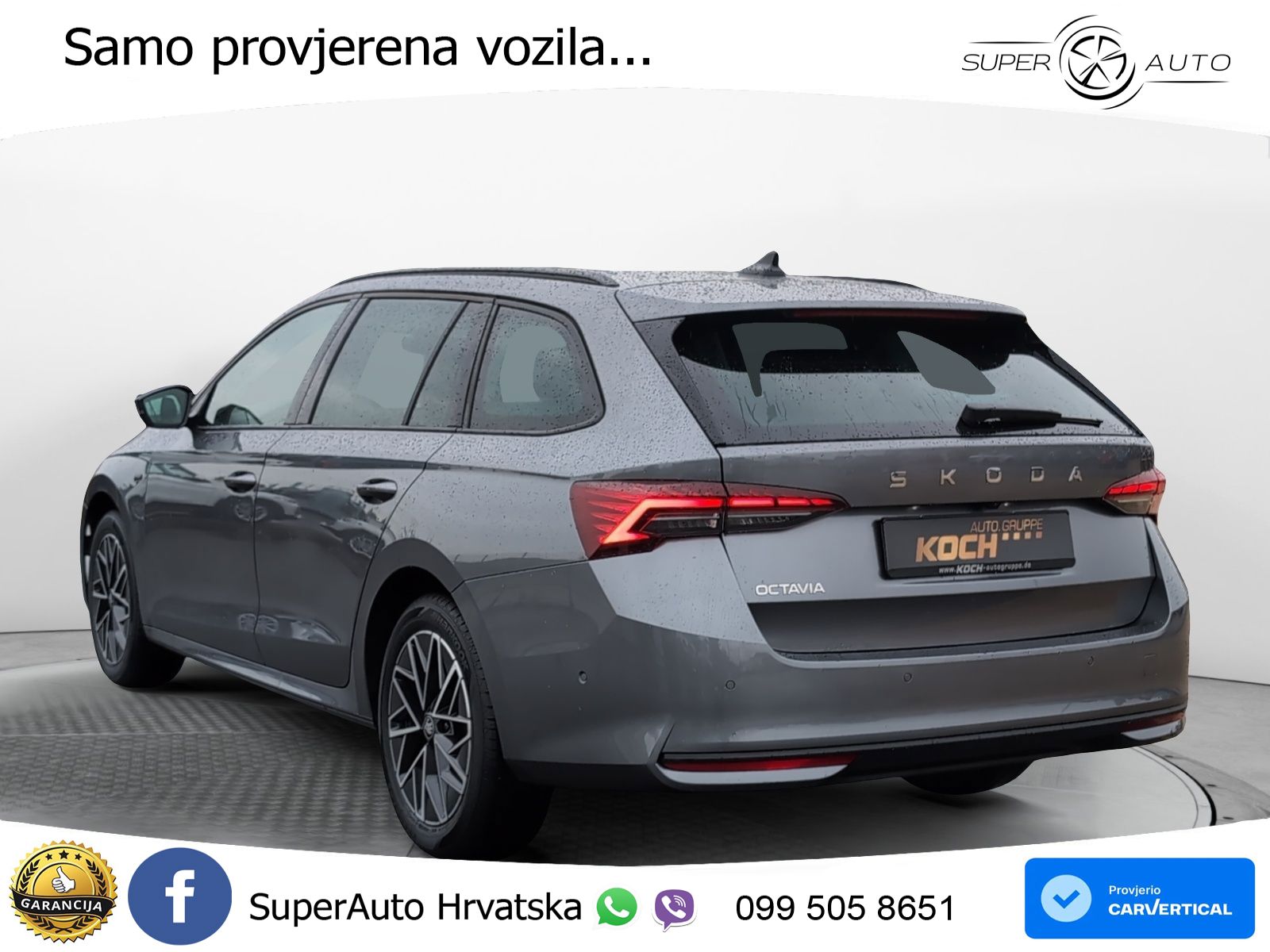 Škoda Octavia Combi 2.0 TDI (150 KS) DSG LED+GR SJED+ACC