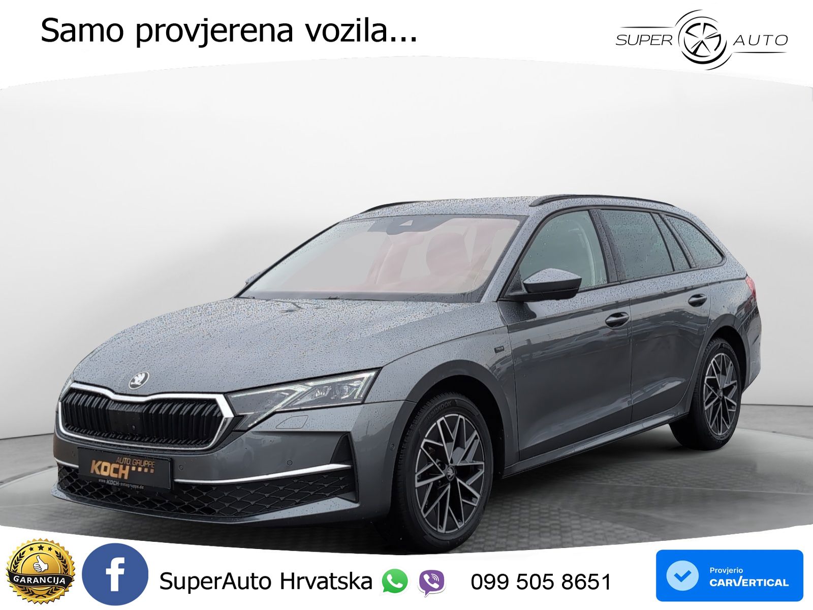 Škoda Octavia Combi 2.0 TDI (150 KS) DSG LED+GR SJED+ACC