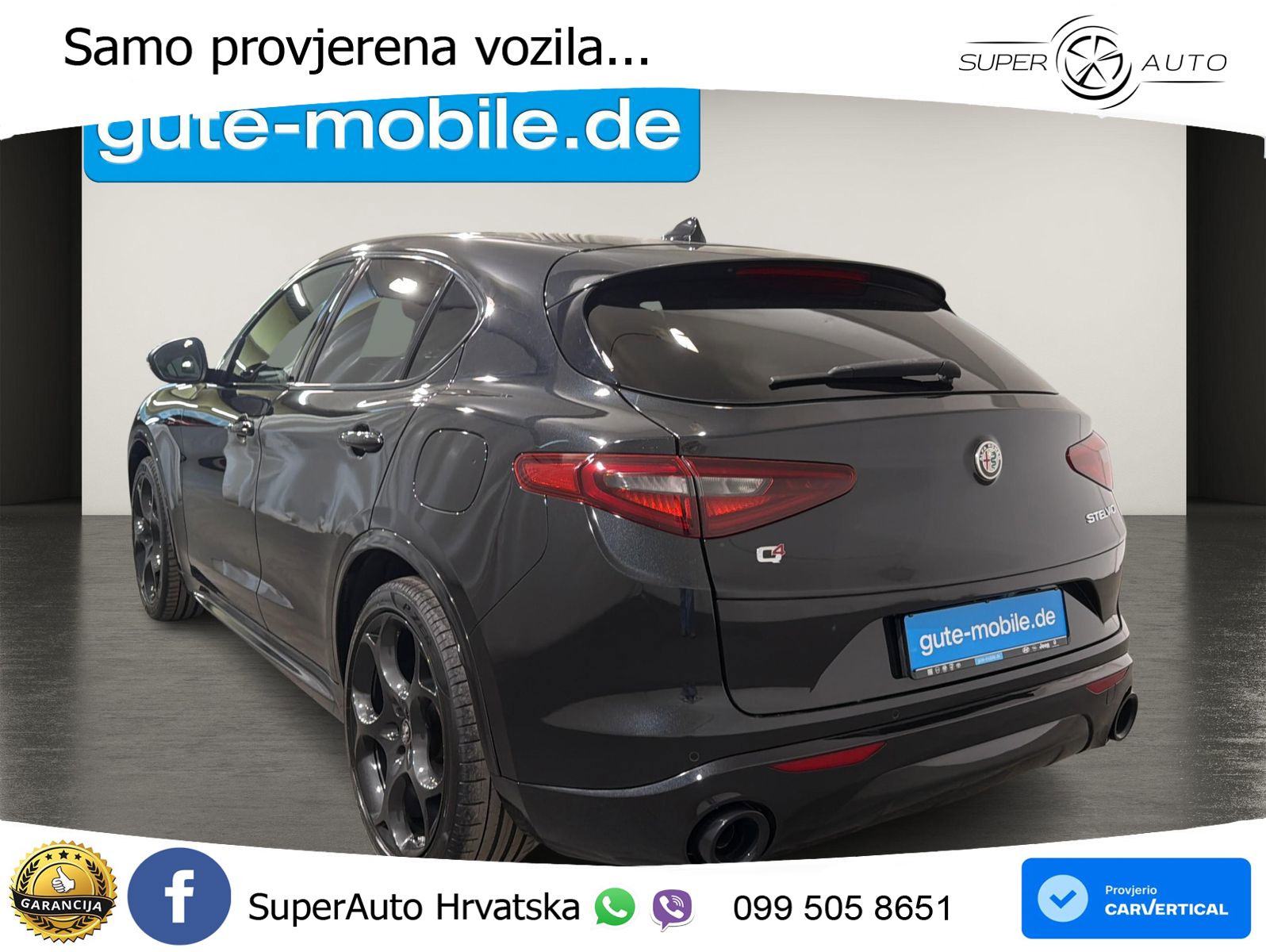 Alfa Romeo Stelvio 2.2 MultiJet II (210 KS) Q4 Automatic LED+GR SJED+ACC