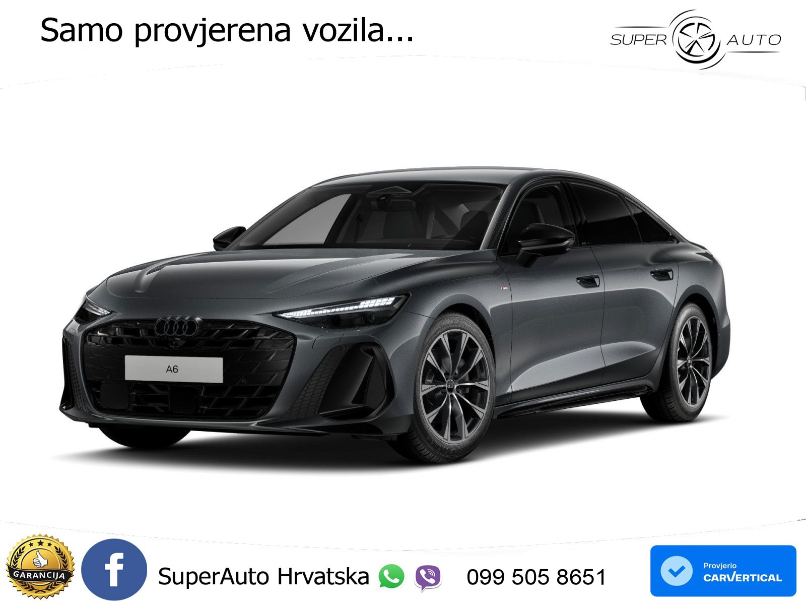 Audi A6 2.0 TFSI (204 KS) S tronic S line LED+GR SJED+ACC