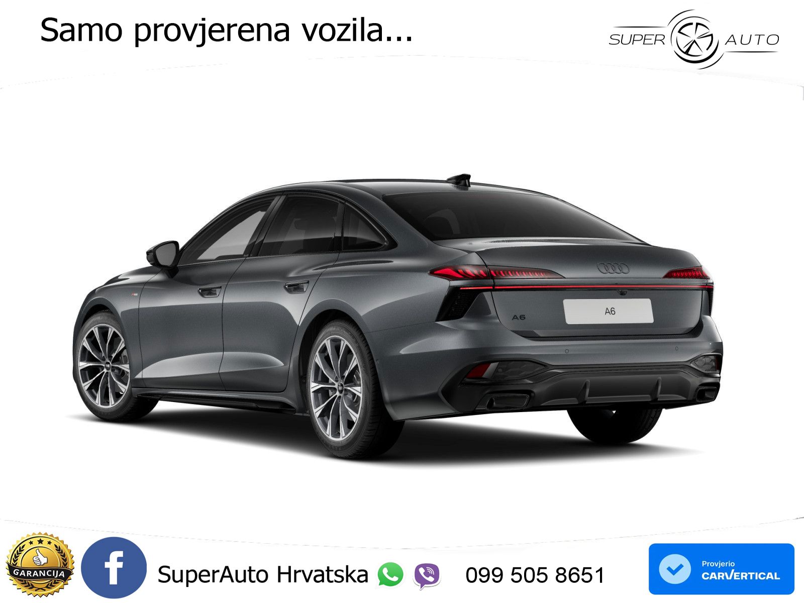 Audi A6 2.0 TFSI (204 KS) S tronic S line LED+GR SJED+ACC