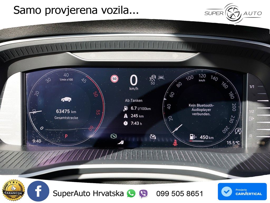 Škoda Octavia Combi 2.0 TDI (150 KS) DSG Selection LED+GR SJED+ACC