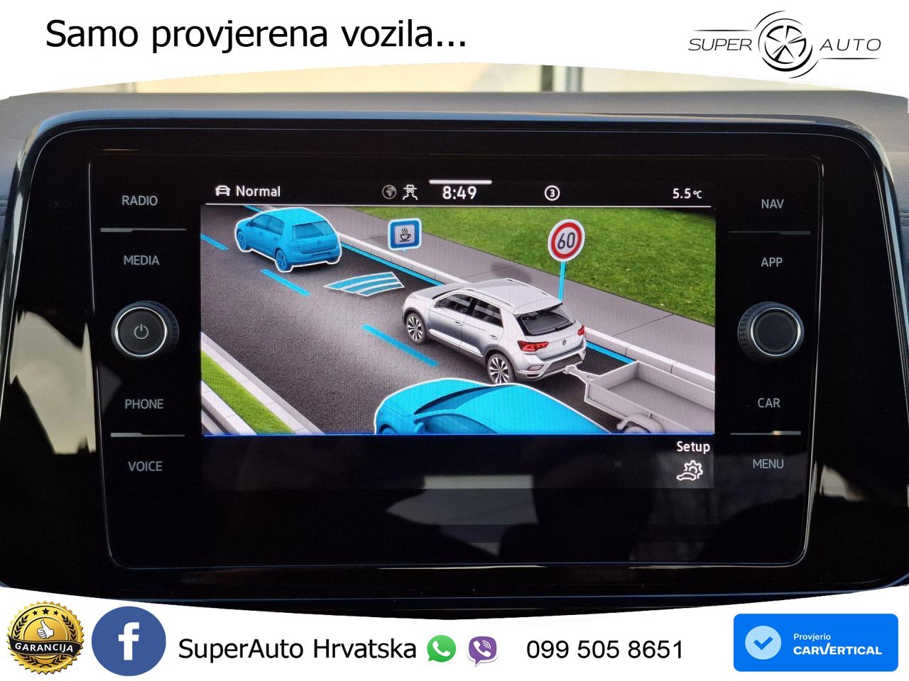 Volkswagen T-Roc 1.5 TSI (150 KS) DSG MATRIX+GR SJED+KAM