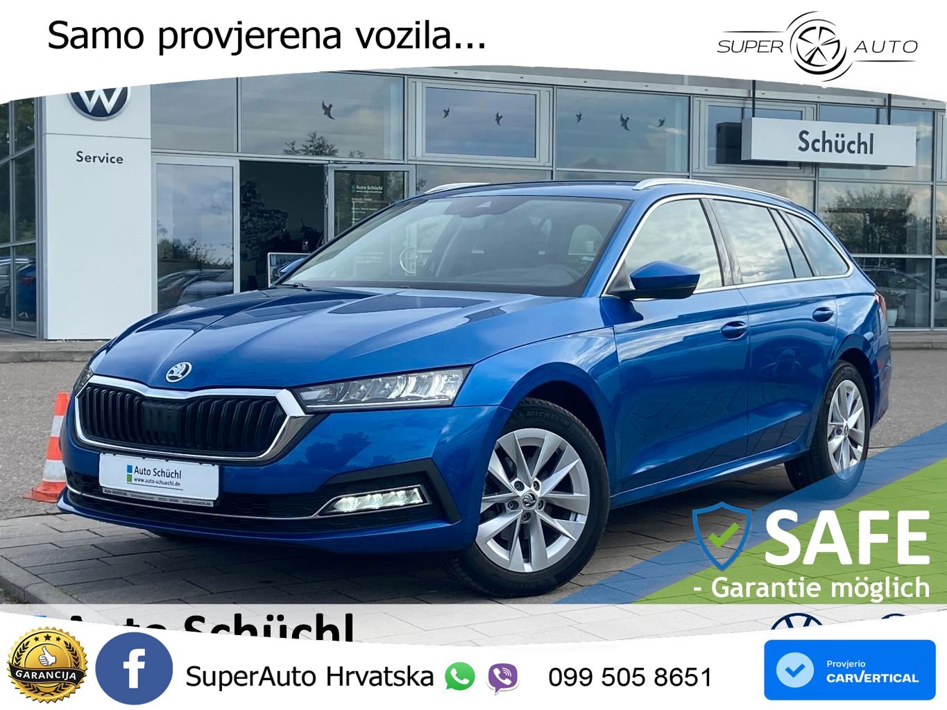 Škoda Octavia Combi 2.0 TDI (150 KS) DSG LED+GR SJED+ACC