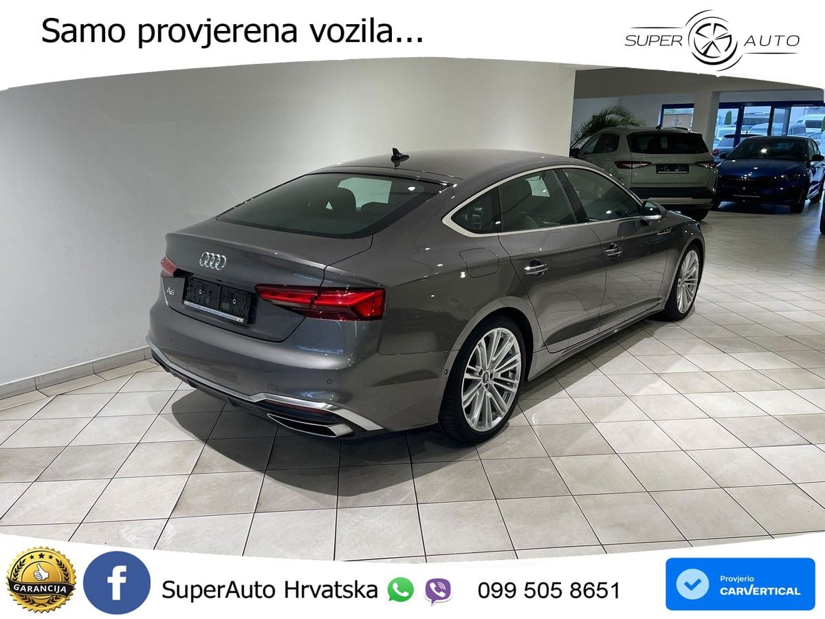 Audi A5 Sportback  40 TFSI (204 KS) S tronic LED+GR SJED+ACC