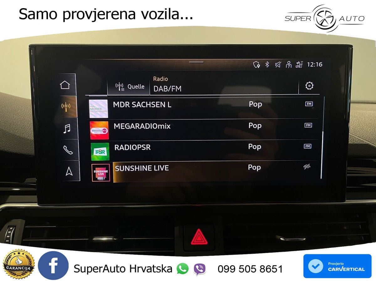 Audi A5 Sportback  40 TFSI (204 KS) S tronic LED+GR SJED+ACC